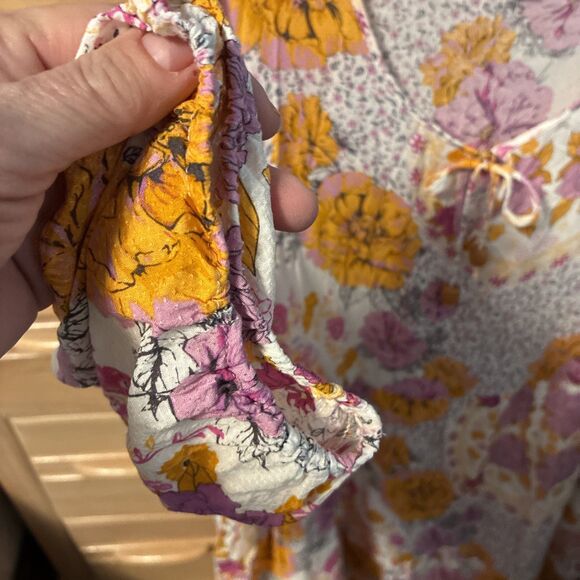 Tribal Jeans Ruffled Floral Boho Dress with 3/4 Sleeves Womens Sz XXL - Picture 5 of 8